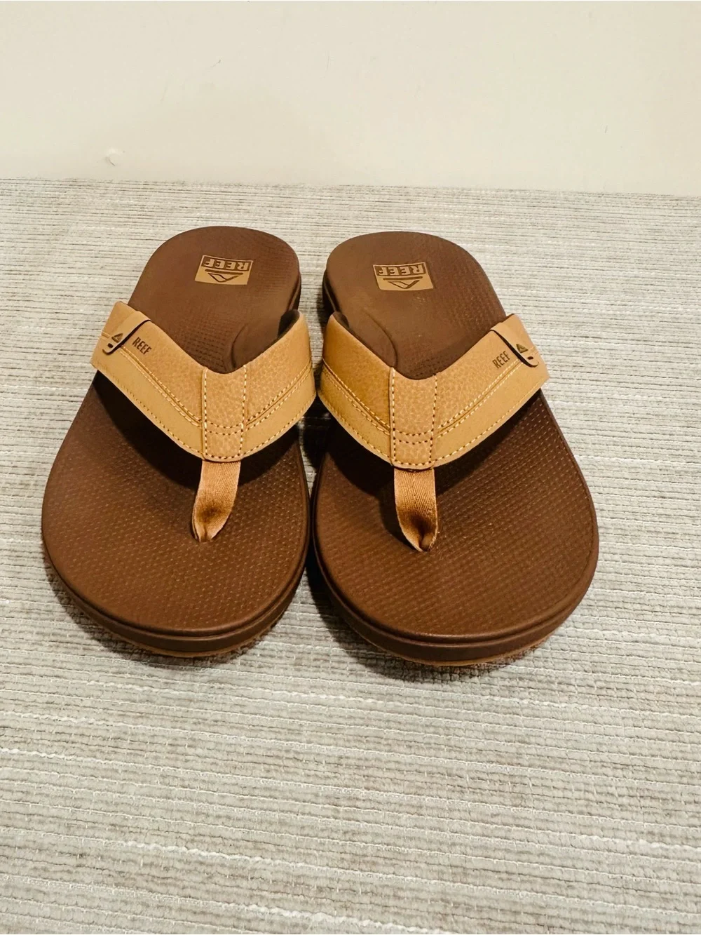 REEF Cushion Spring 2.0 Men's Flip Flop Sandals Bronze Brown Size 13
